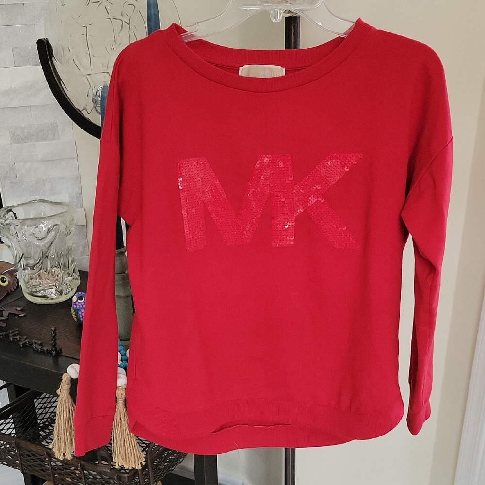 Michael Kors Red Top with Gold Detail